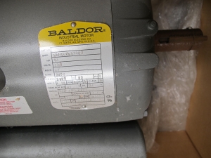 MOTOR, ELECTRIC TYPE, 10 HORSEPOWER, 230VAC ELEC RATING, 3450 RPM, 215T FRAME, TEFC ENCLOSURE, 1.0 SERVICE FACTOR. MOTOR TO BE MODIFIED WITH CLASS H INSULATION. DO NOT SUBSTITUTE, PART # L3711T (W-44) LOADING & HANDLING FEE $15-